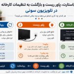 مقایسه ریاستارت، پاور ریست و بازگشت به تنظیمات کارخانه در تلویزیون سونی